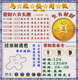 马经发财报（荐）