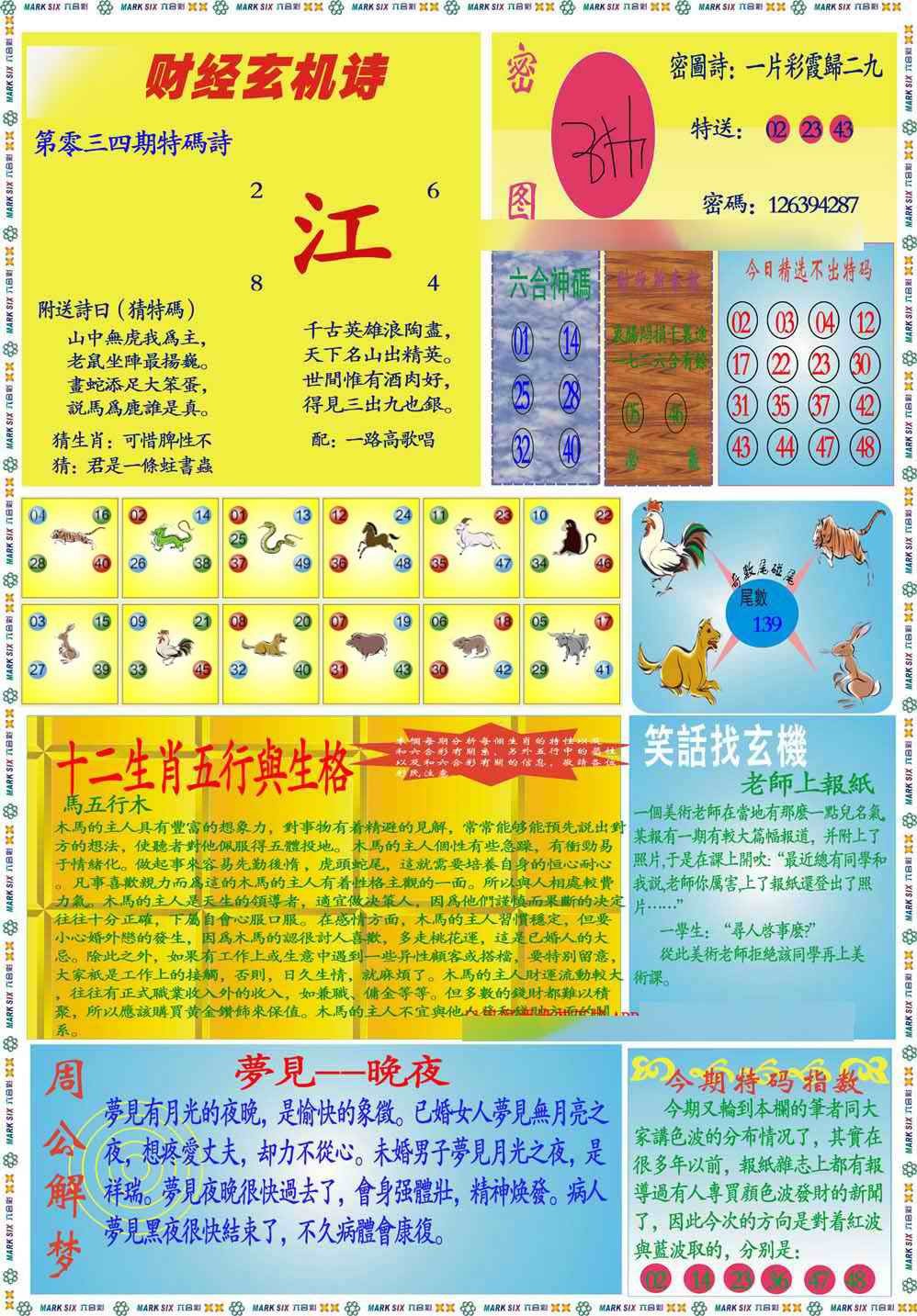 2025034期马经财经B(新图推荐)