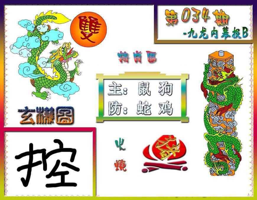 2025034期九龙内幕特肖图B
