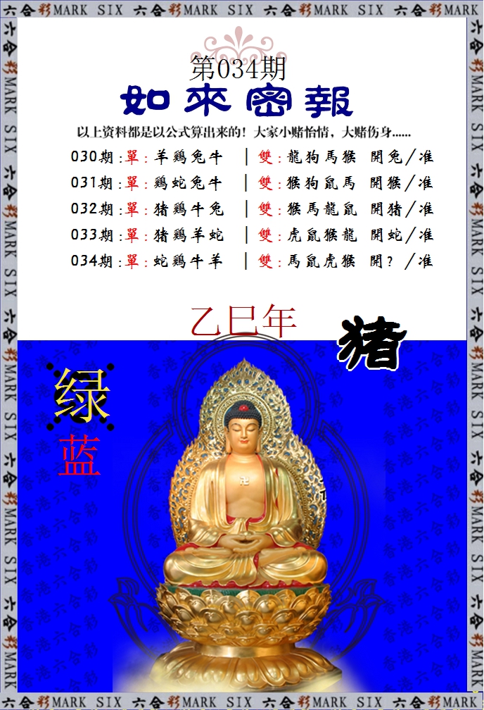 2025034期如来密报