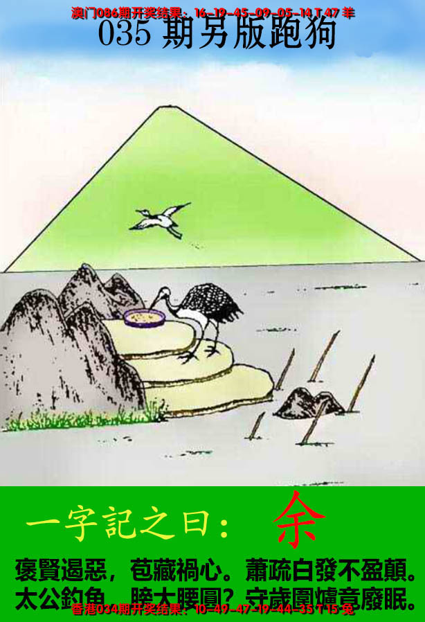 2025035期另版跑狗图